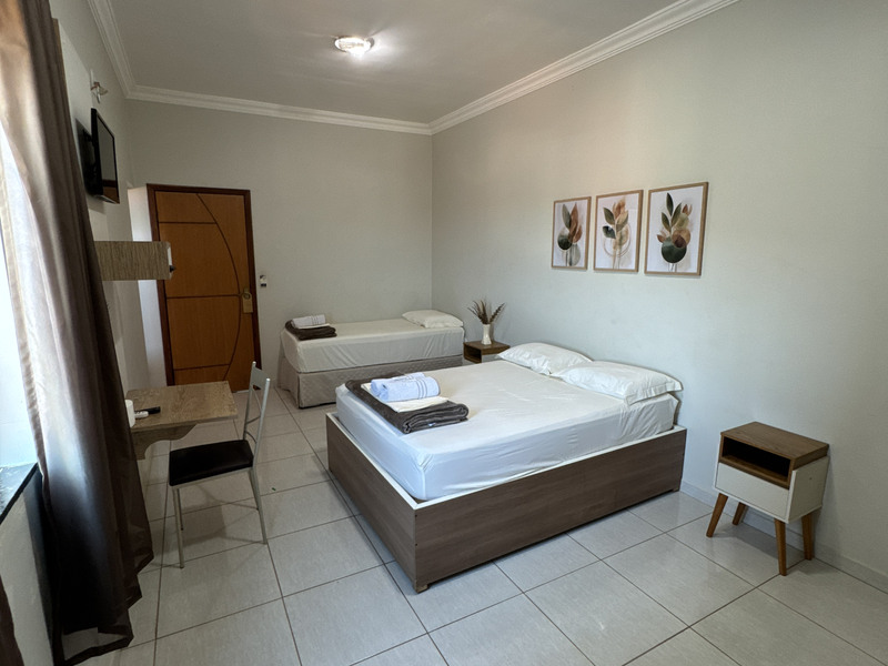 Banheiro do apartamento de casal com solteiro