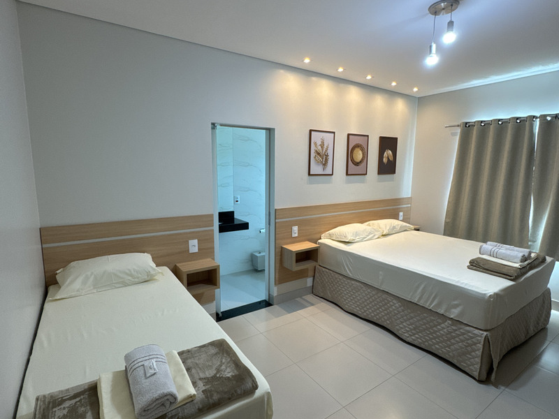 Cama queen e cama de solteiro no mesmo apartamento