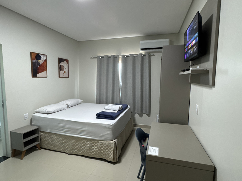 Vista geral do apartamento queen com solteiro