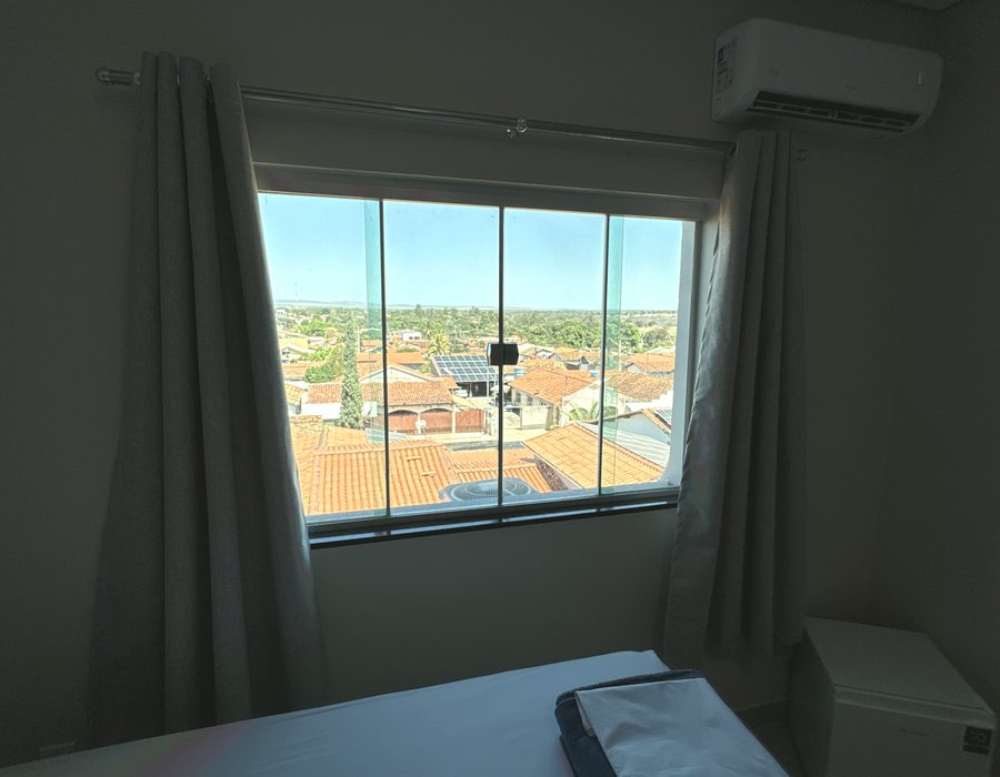 Vista da janela do apartamento